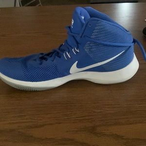 Nike Men's Air Precision Basketball Shoe Blue/White